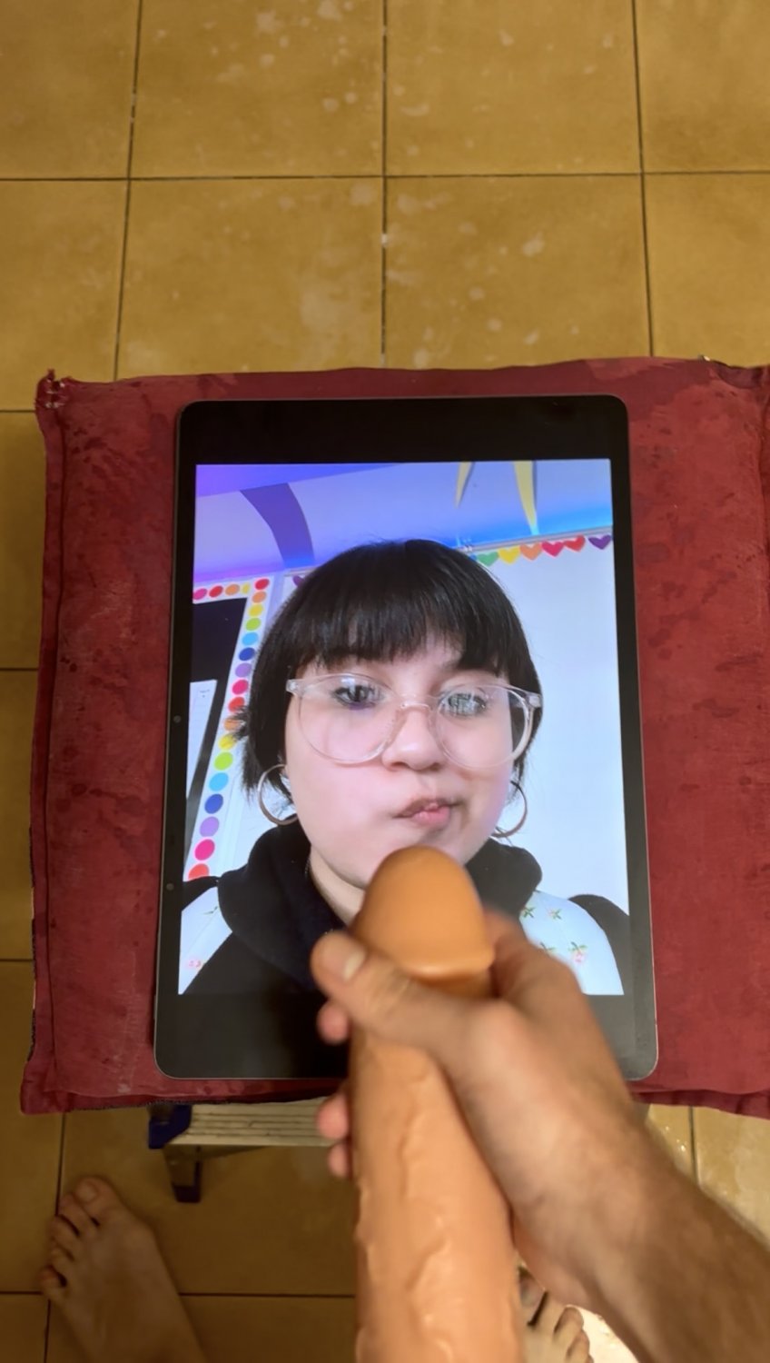 Sexy girl face cum tribute (fake cock) (request) #KpS8mdYH